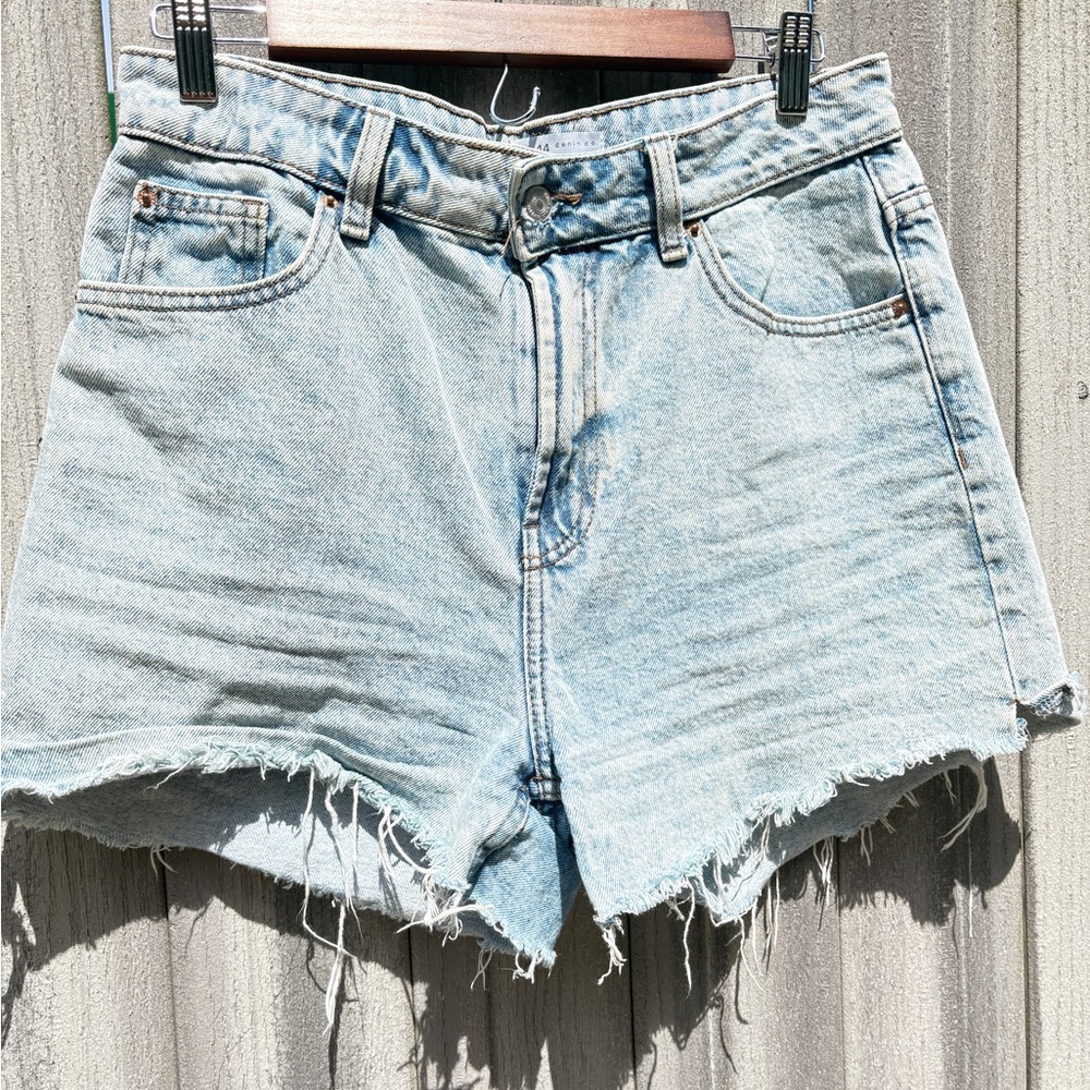 Light Blue Denim Jean Shorts